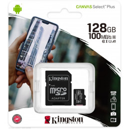 Kingston Canvas Select Plus microSDXC 128GB incl. SD-adapter